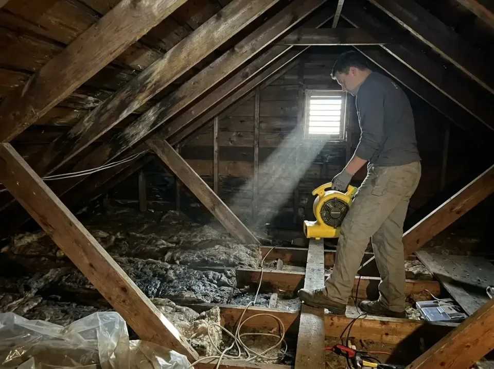 attic-water-damage-drying-proc-007 — frequently asked questions, Emergency Water Extraction & 24/7 Flood Response in McNair,…